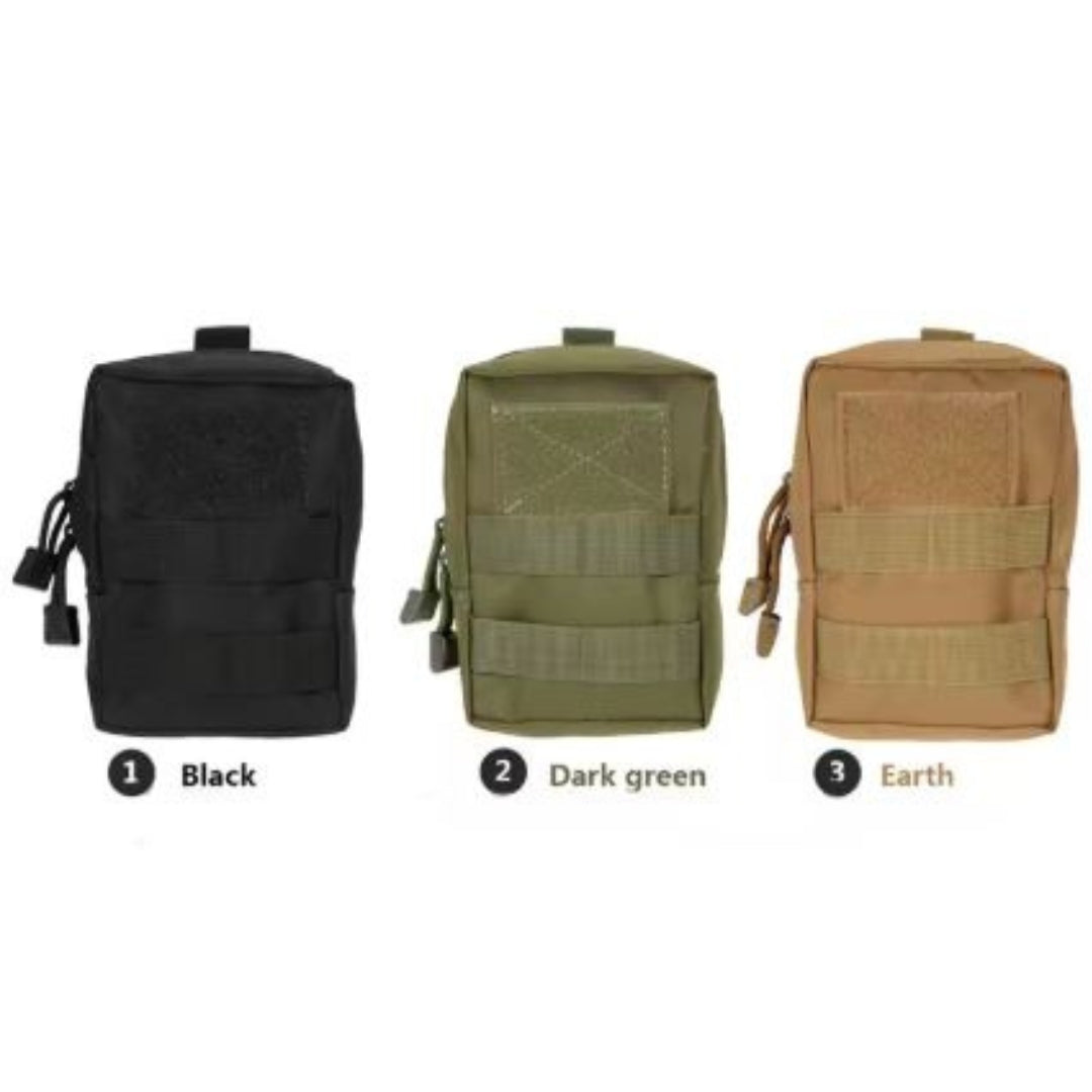 Tactical Molle SystemTactical Molle System Medical Pouch 1000D Nylon Utility EDC PackMolle designed for attaching to other Molle systems, such as Assault vest, large bags and so onEasy to carry or connect it to your assault gearRugged Durability and Range Gear
